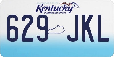 KY license plate 629JKL