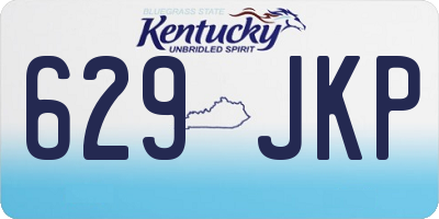 KY license plate 629JKP