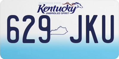 KY license plate 629JKU