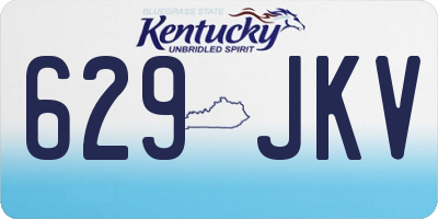 KY license plate 629JKV