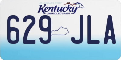 KY license plate 629JLA