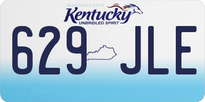KY license plate 629JLE