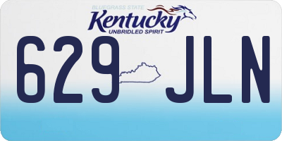 KY license plate 629JLN