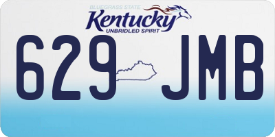 KY license plate 629JMB
