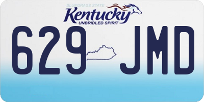 KY license plate 629JMD