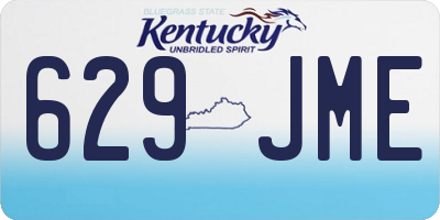 KY license plate 629JME