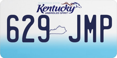 KY license plate 629JMP