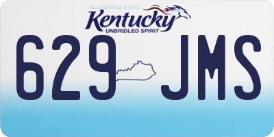 KY license plate 629JMS