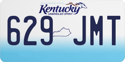 KY license plate 629JMT