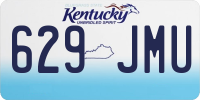 KY license plate 629JMU