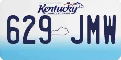 KY license plate 629JMW