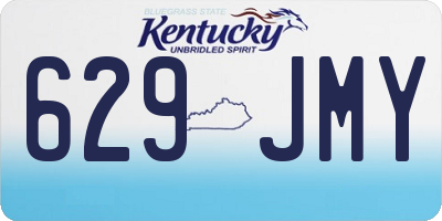 KY license plate 629JMY