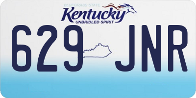 KY license plate 629JNR