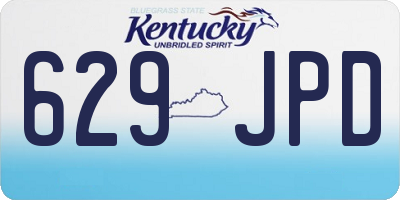KY license plate 629JPD