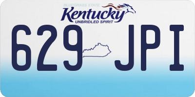 KY license plate 629JPI