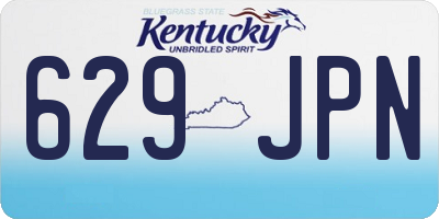 KY license plate 629JPN