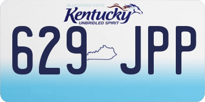 KY license plate 629JPP