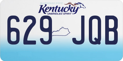 KY license plate 629JQB