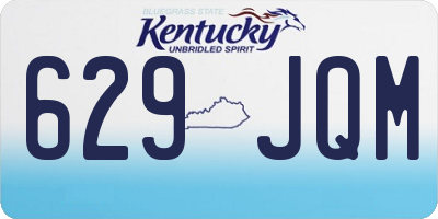 KY license plate 629JQM