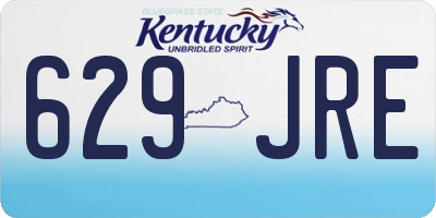 KY license plate 629JRE