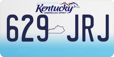 KY license plate 629JRJ