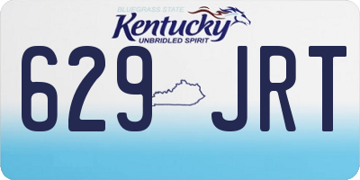 KY license plate 629JRT