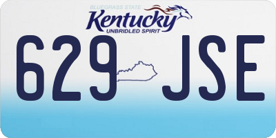 KY license plate 629JSE