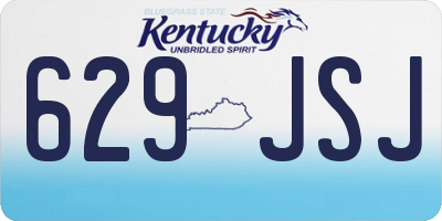 KY license plate 629JSJ