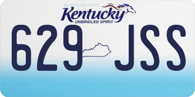 KY license plate 629JSS