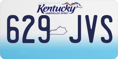 KY license plate 629JVS