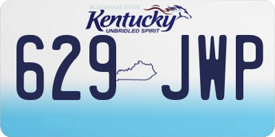 KY license plate 629JWP