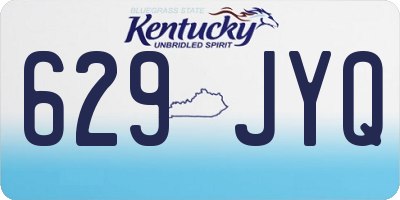 KY license plate 629JYQ