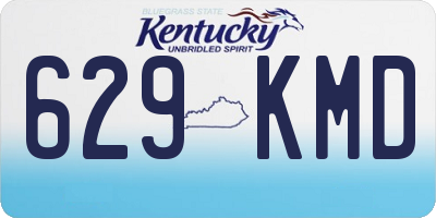 KY license plate 629KMD