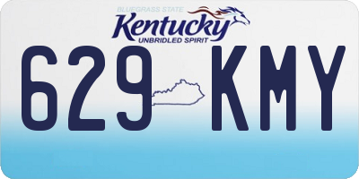 KY license plate 629KMY