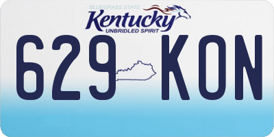 KY license plate 629KON