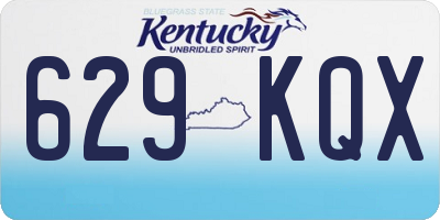 KY license plate 629KQX