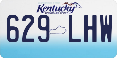KY license plate 629LHW