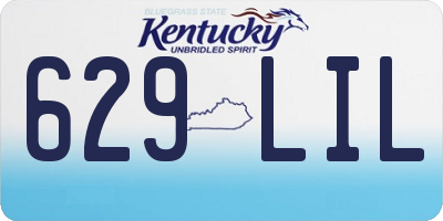 KY license plate 629LIL
