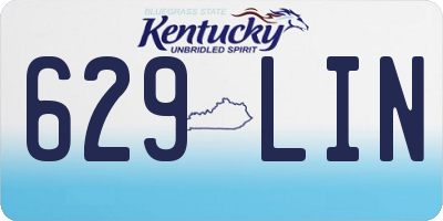 KY license plate 629LIN