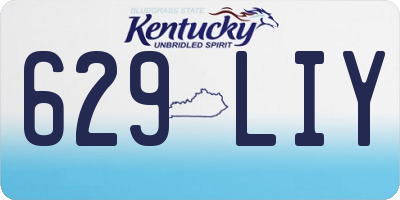 KY license plate 629LIY