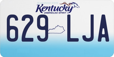 KY license plate 629LJA