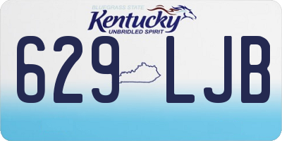 KY license plate 629LJB