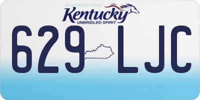 KY license plate 629LJC