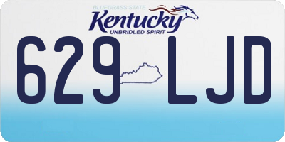KY license plate 629LJD