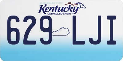 KY license plate 629LJI