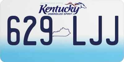 KY license plate 629LJJ