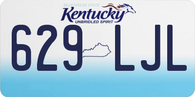 KY license plate 629LJL