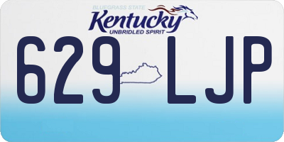 KY license plate 629LJP