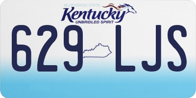 KY license plate 629LJS