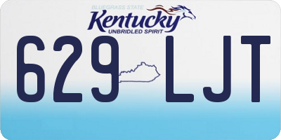 KY license plate 629LJT